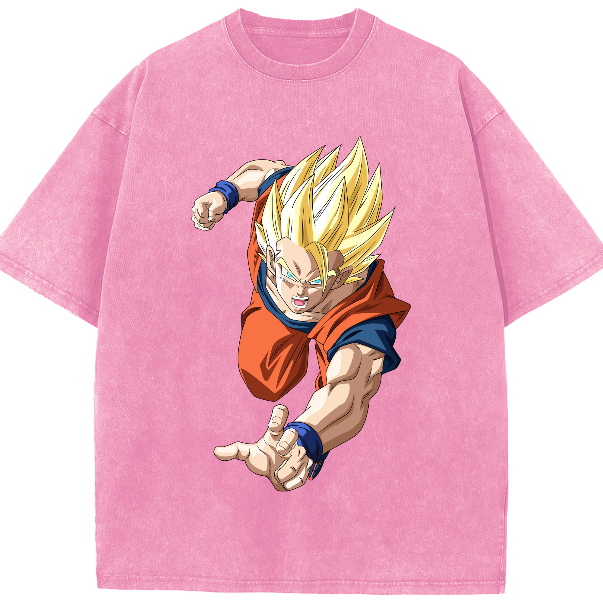 （画像用） ドラゴンボール 孫 悟飯（そんごはん）DRAGON BALL Son Gohan 綿100% ヴィンテージ風 半袖Tシャツ（フロントプリント）